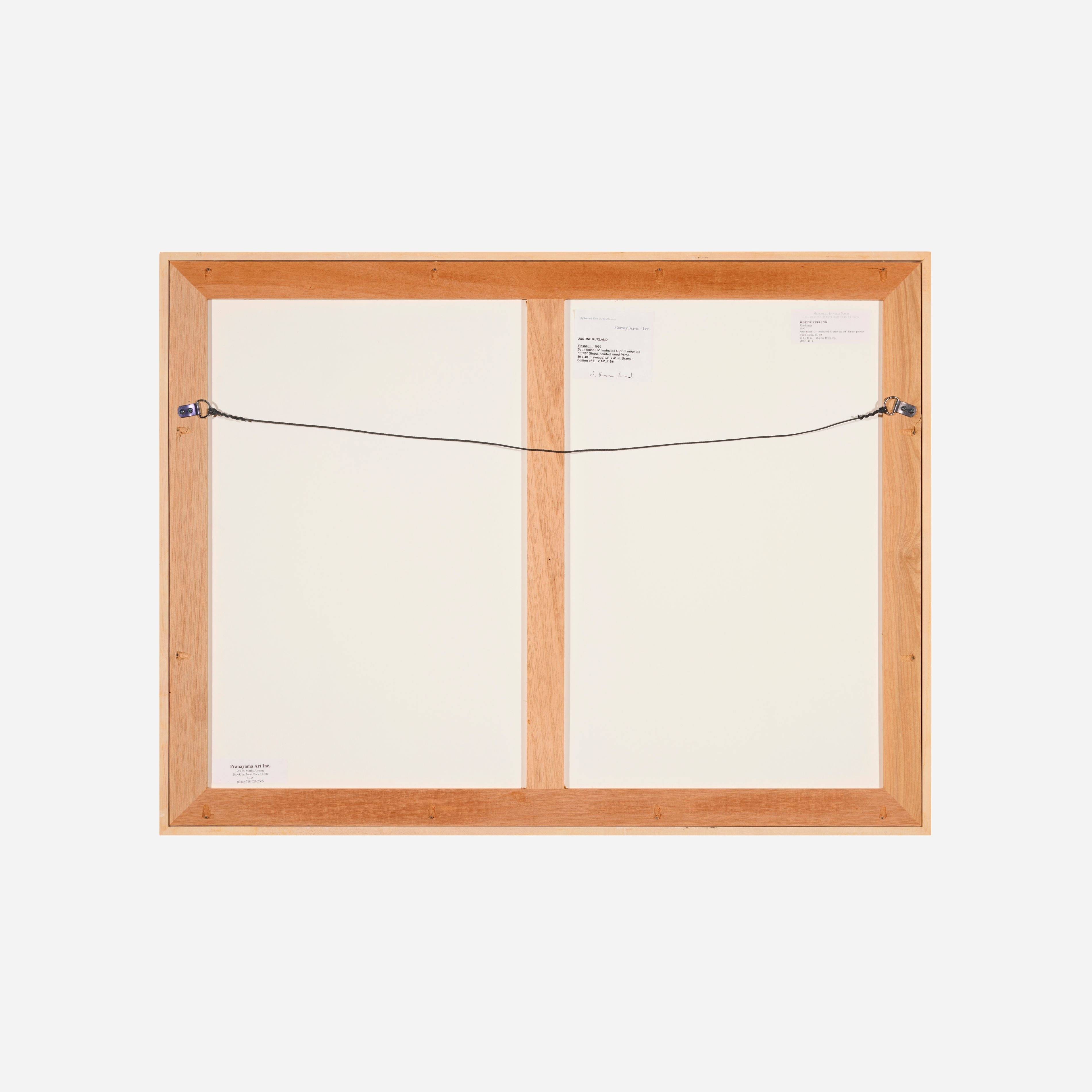 Artwork by Justine Kurland, Flashlight, Made of Satin Finish Uv-Laminated C-Print Mounted To Sintra