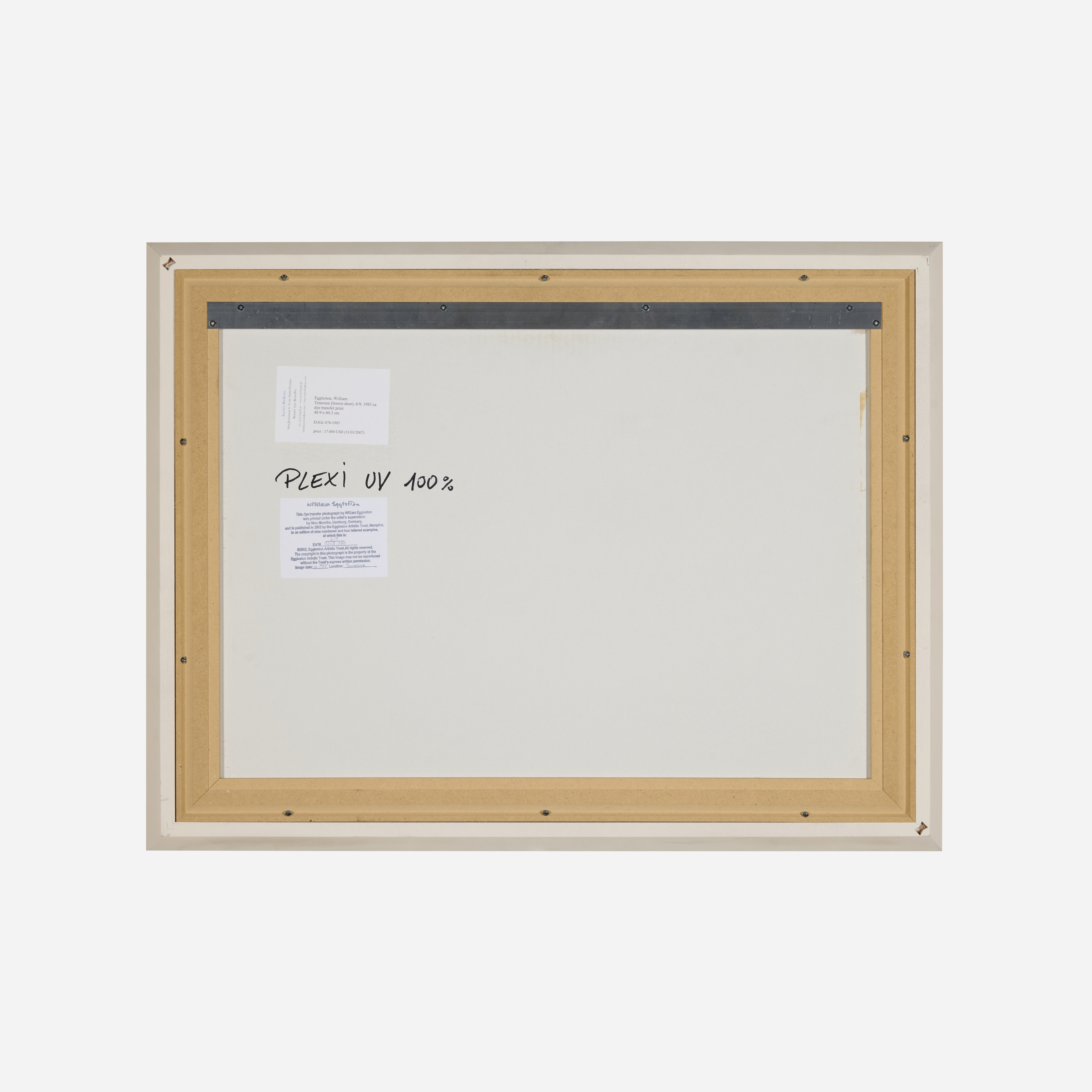 Artwork by William Eggleston, Tennessee (Brown Door), Made of Dye transfer print