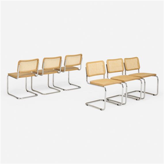 Cesca dining chairs model B32, set of six - Marcel Breuer