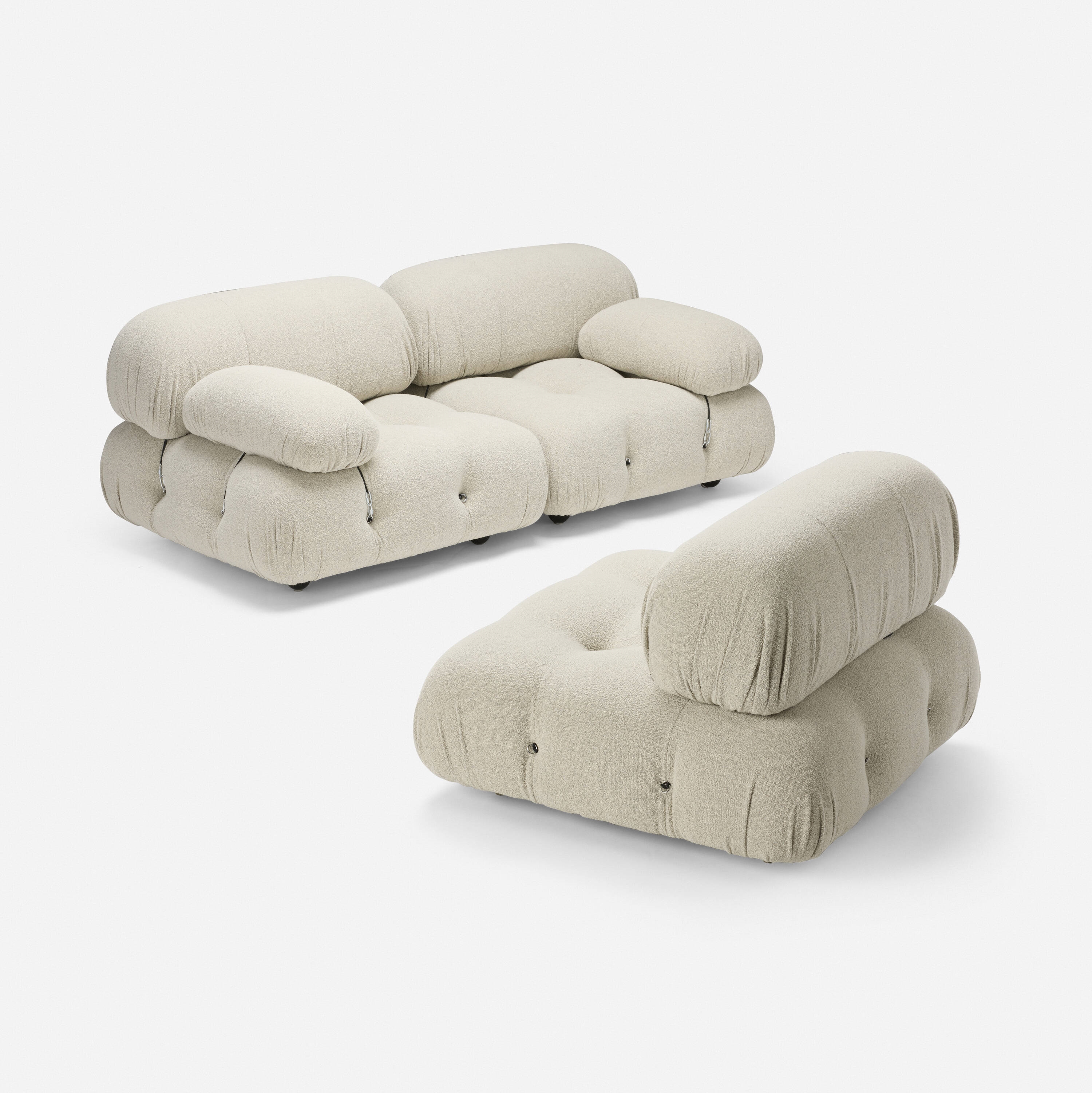 Artwork by Mario Bellini, Camaleonda modular seating, Made of Tibor wool upholstery, plastic, aluminum