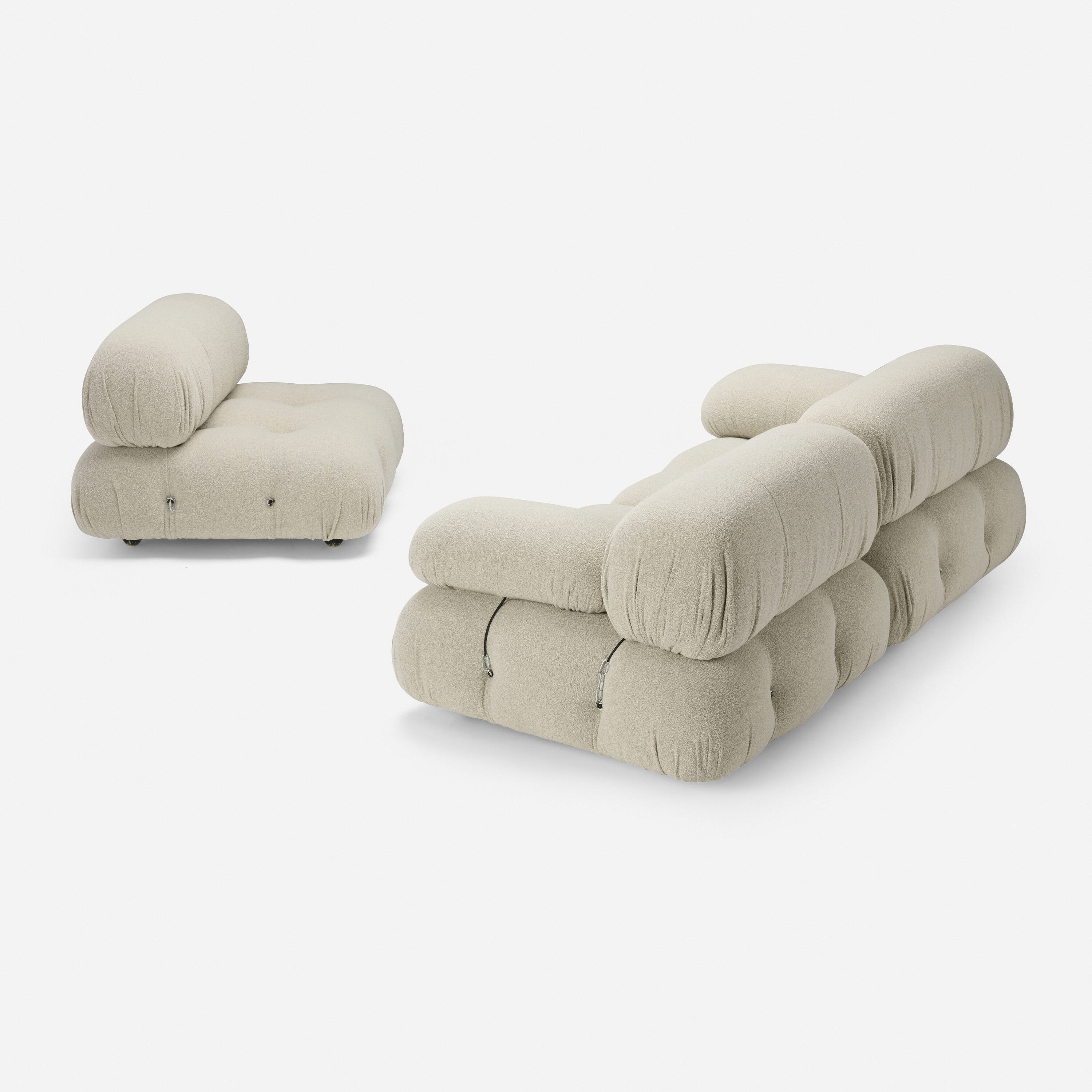 Artwork by Mario Bellini, Camaleonda modular seating, Made of Tibor wool upholstery, plastic, aluminum