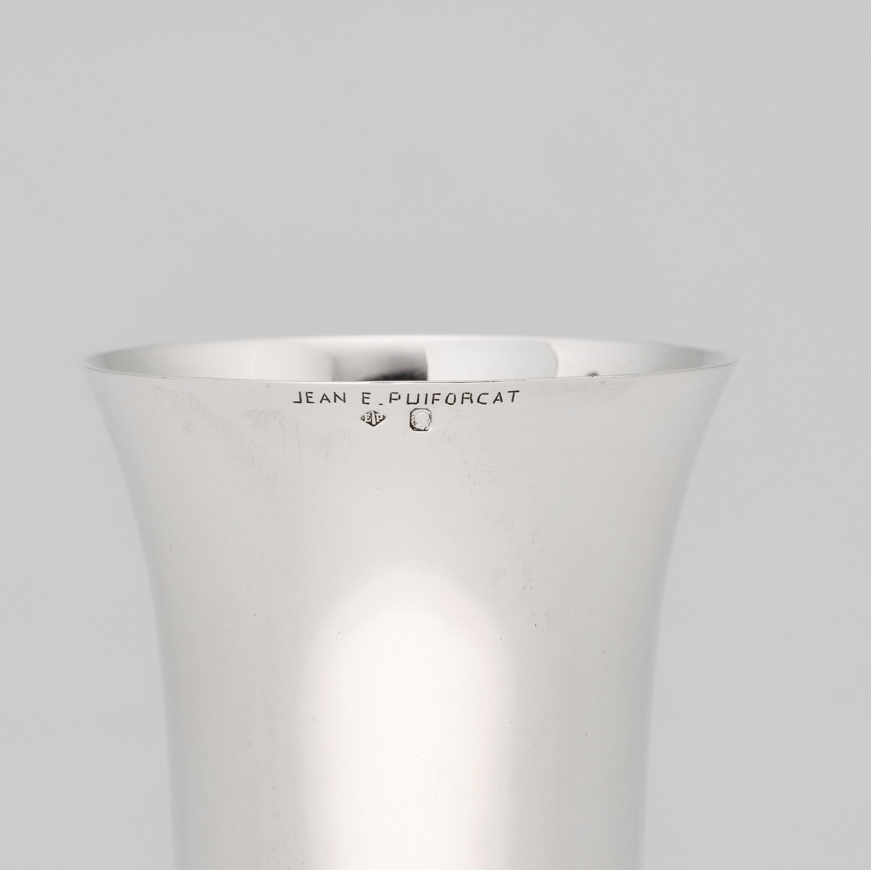 Artwork by Jean Puiforcat, Vase, Made of Silver, Rosewood