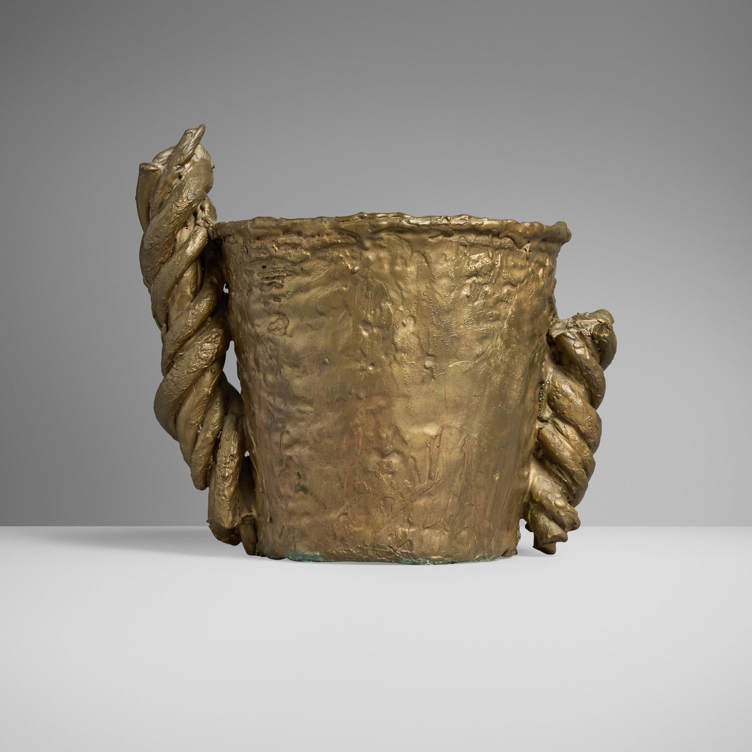 Artwork by Michele Oka Doner, Ice bucket, Made of Bronze