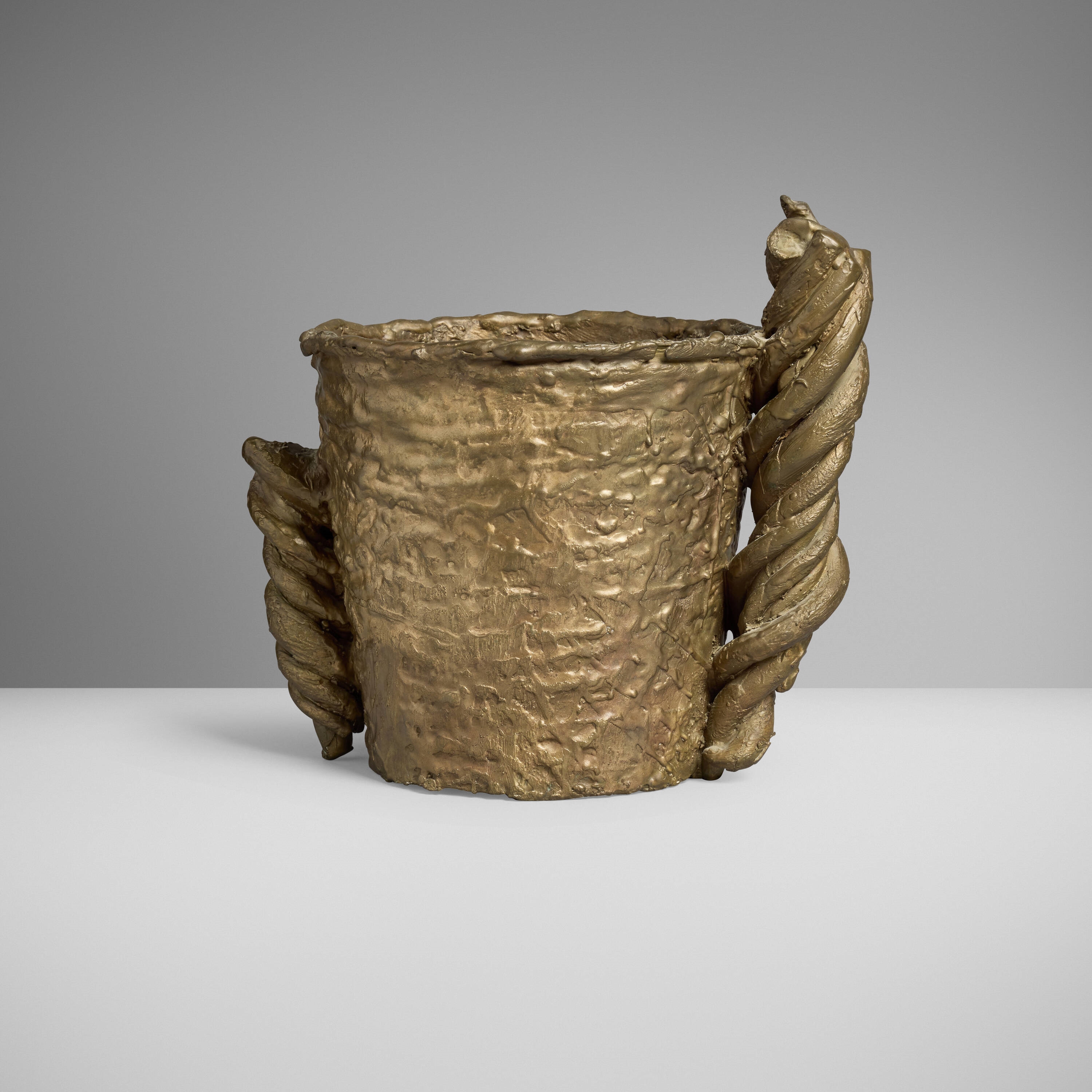 Artwork by Michele Oka Doner, Ice bucket, Made of Bronze