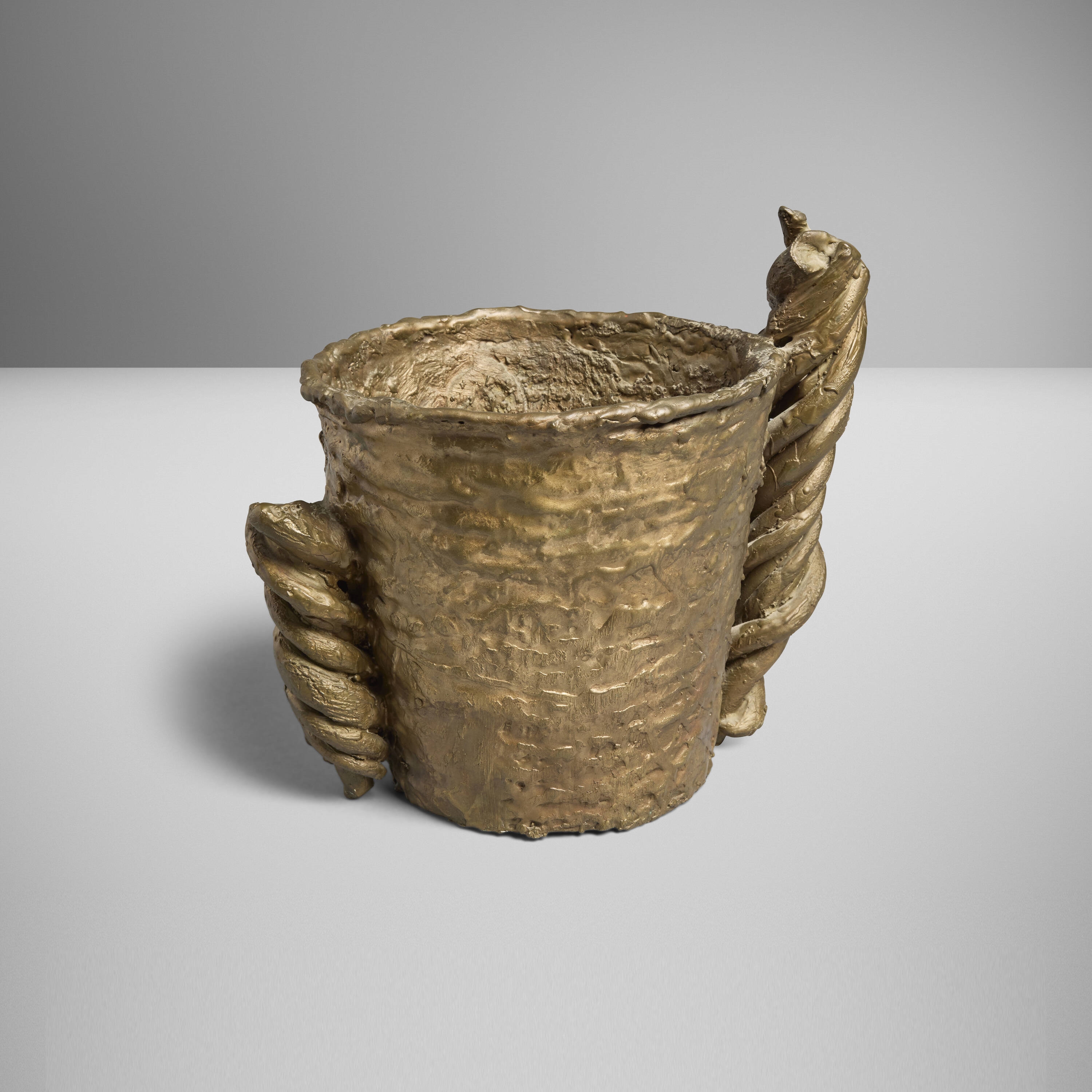Artwork by Michele Oka Doner, Ice bucket, Made of Bronze