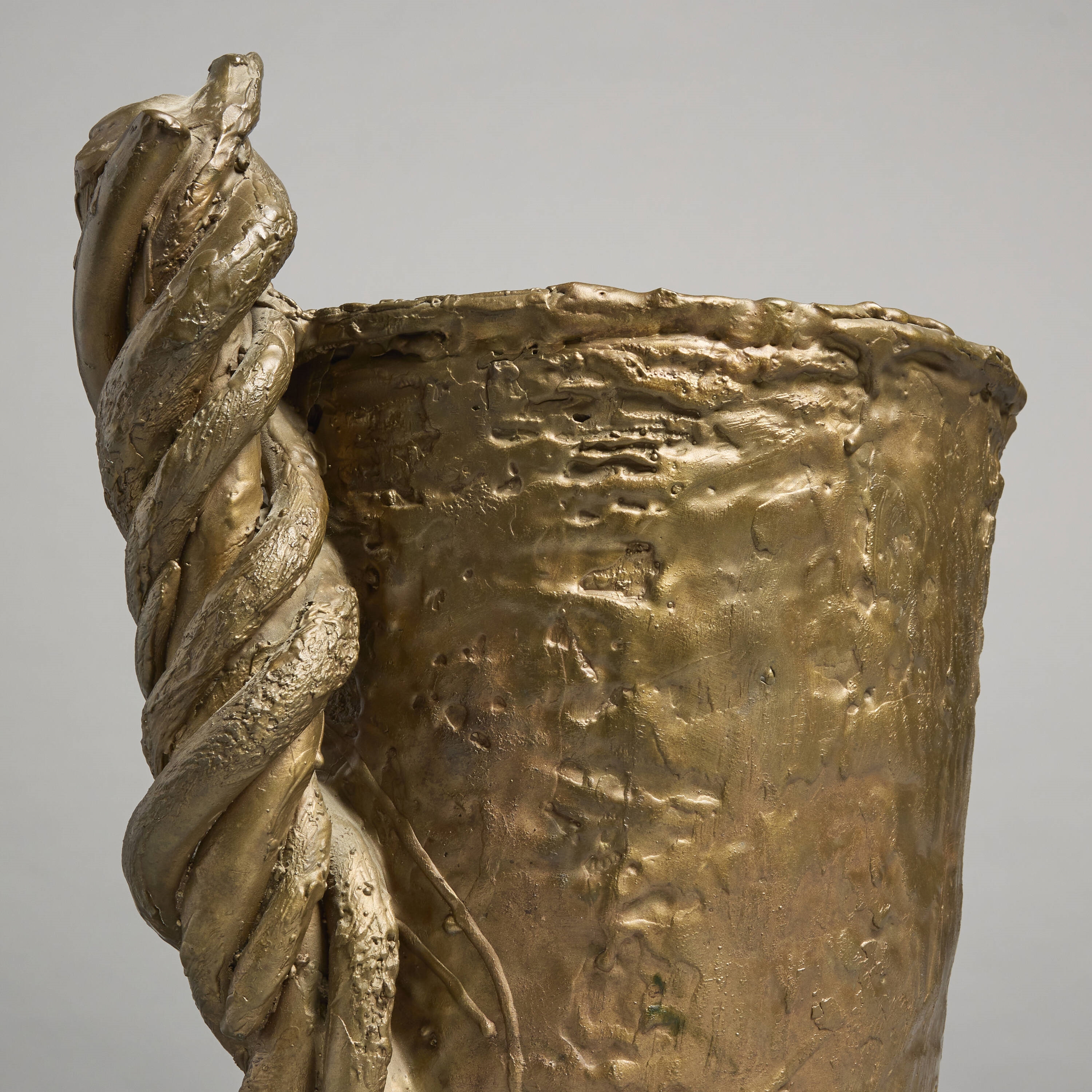 Artwork by Michele Oka Doner, Ice bucket, Made of Bronze
