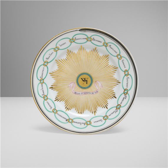 Martha Washington centennial plate - Charles Ahrenfeldt