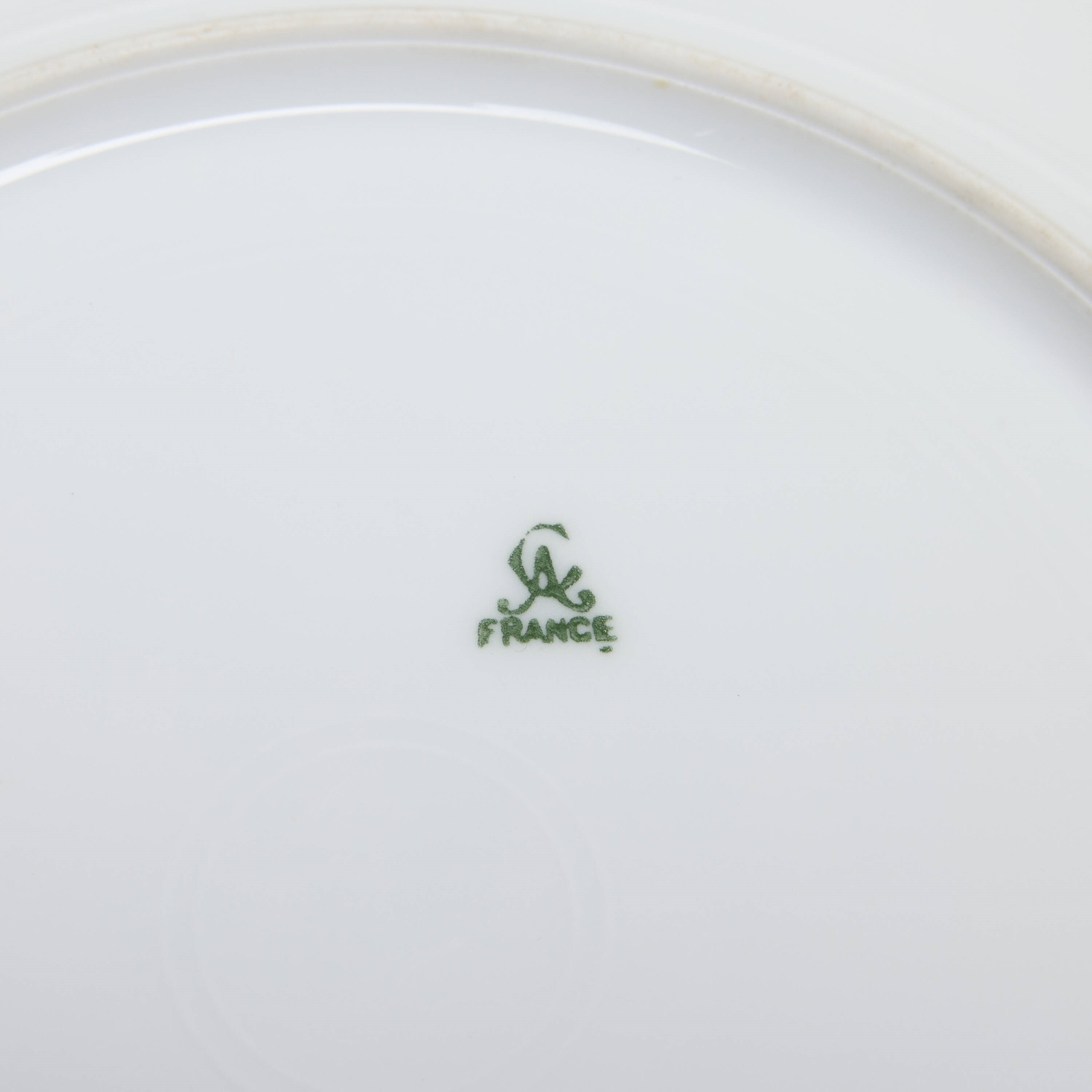 Artwork by Charles Ahrenfeldt, Martha Washington centennial plate, Made of Gilt And Painted Porcelain