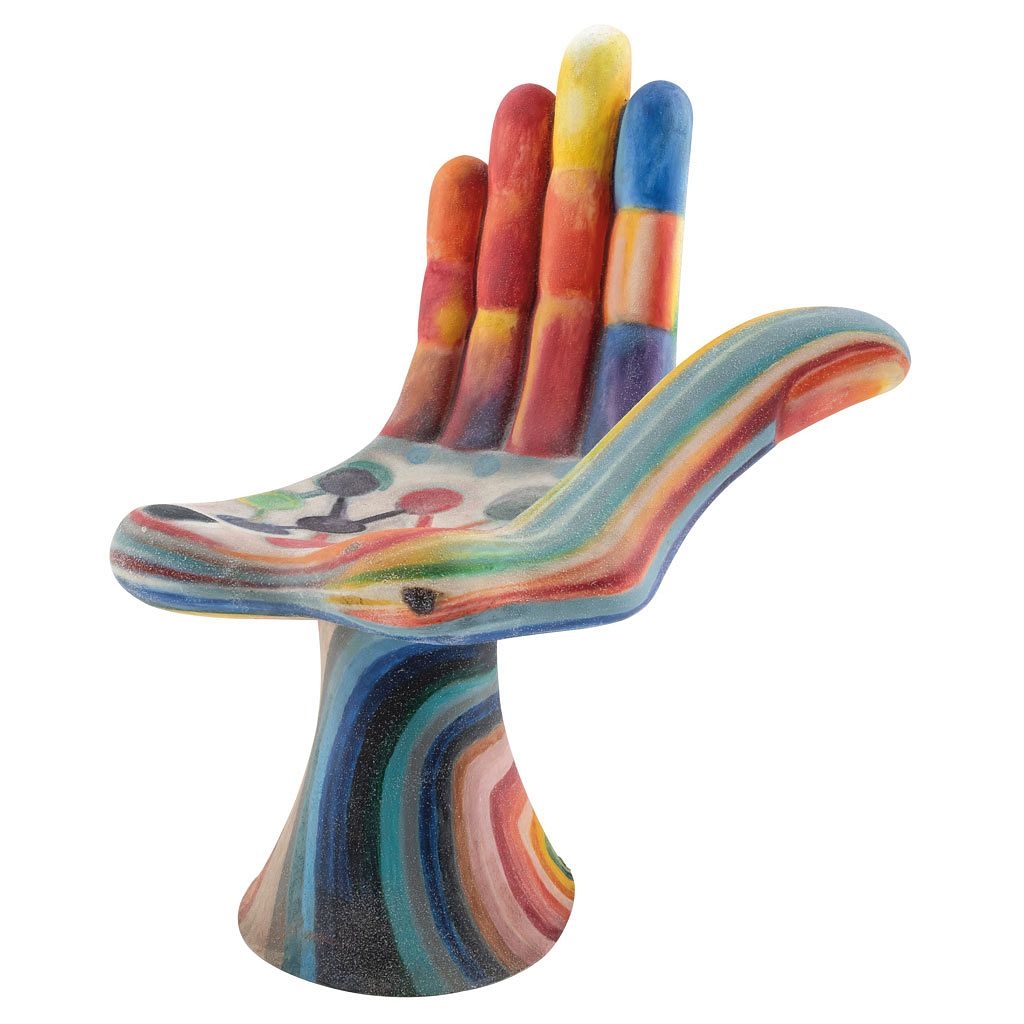 Artwork by Pedro Friedeberg, Rodrigo Pimentel, La mano de piedra, Made of Escultura en fibra de vidrio policromada