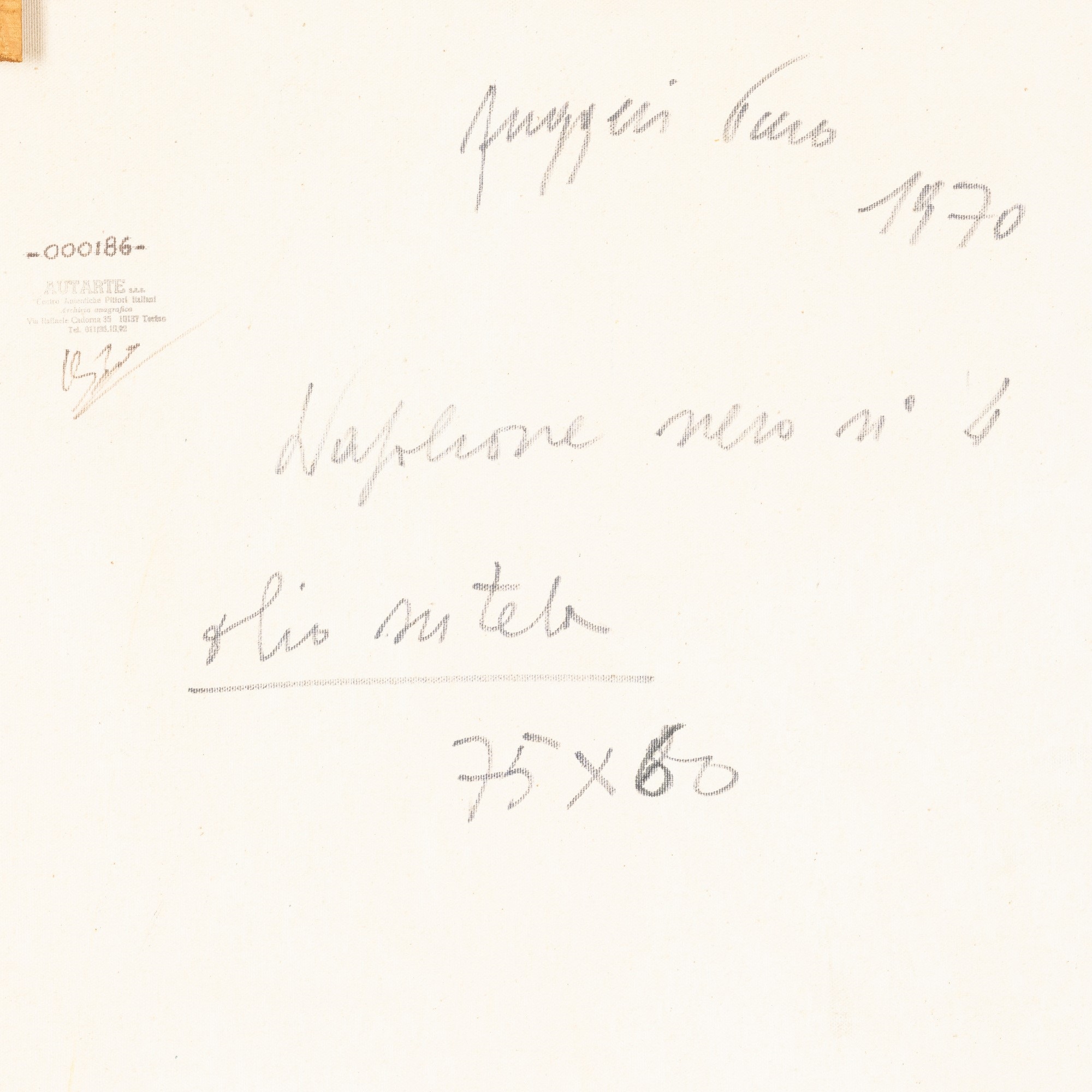 Artwork by Piero Ruggeri, Napoleone nero n. 4, 1970, Made of olio su tela