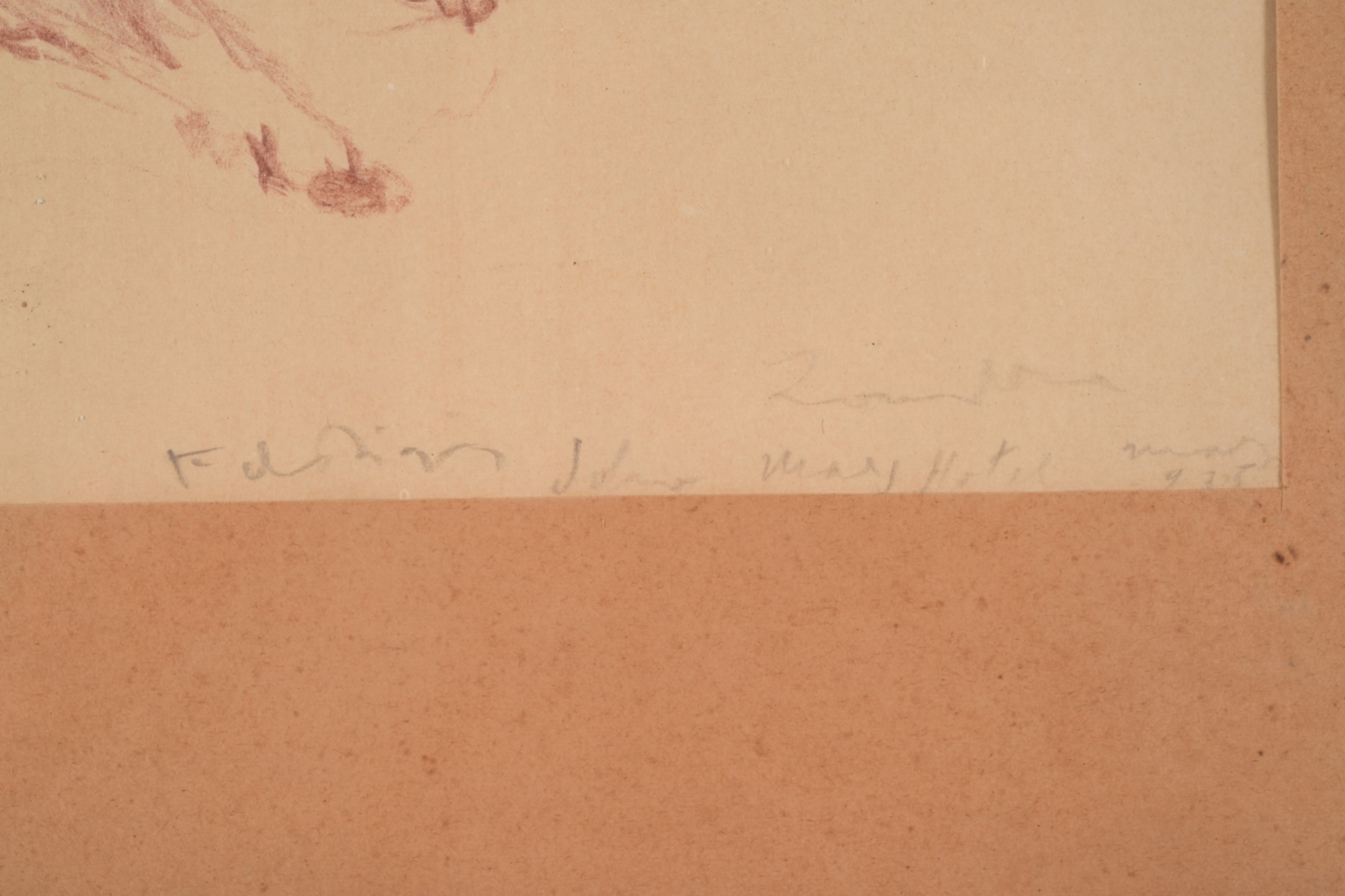 Artwork by Filippo de Pisis, Cane, 1935, Made of matita su carta