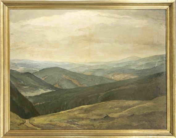 Sehr große Mittelgebirgslandschaft by Ernst Kolbe