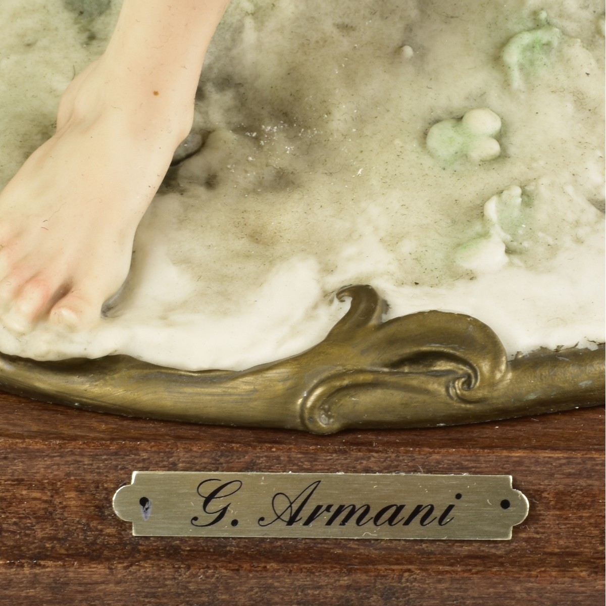 Artwork by Giuseppe Armani, Figure of a Shepherd with Sheep, Made of Capodimonte Porcelain