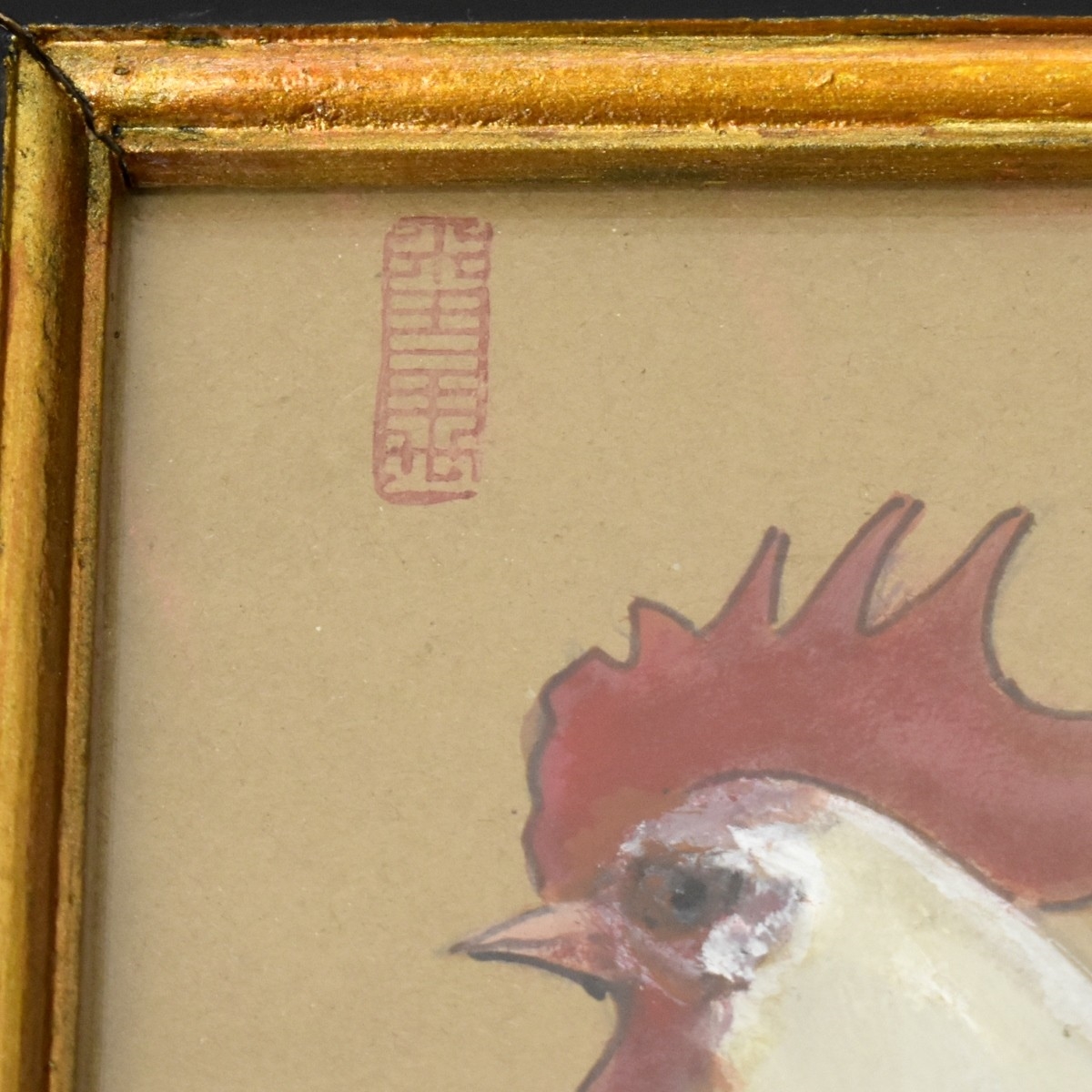 Artwork by Lee Man Fong, Crane Beneath the Pine Tree, Made of Watercolor