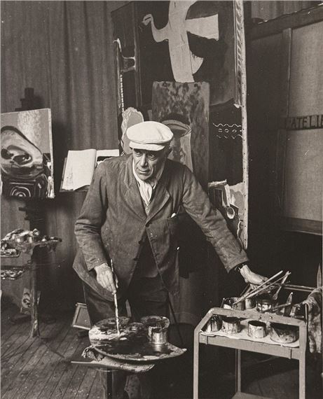Georges Braque at Varengeville-sur-Mer by Robert Doisneau, 1953