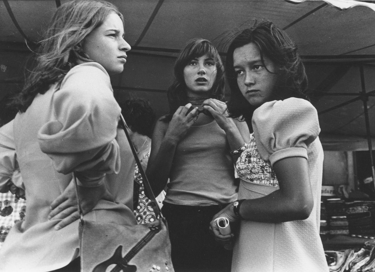 Artwork by Michel Cabaud, Teenage girls, portrait, Made of Vintage Silver Print