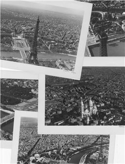 Set of 8 aerial views of Paris - Roger Henrard