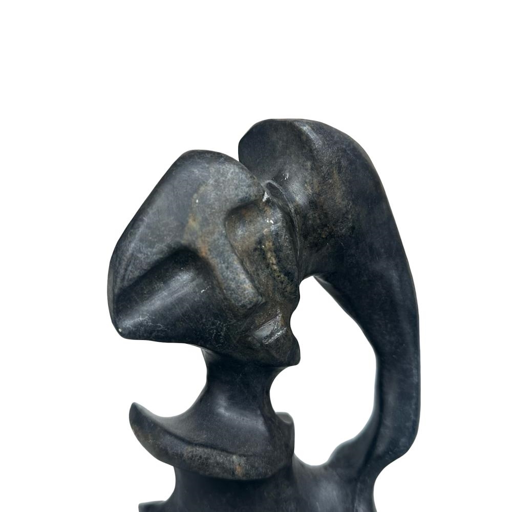 Artwork by Alex Alikashuak, Father, Made of Serpentine Stone