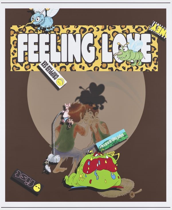 Artwork by Jordan Wolfson, Untitled, Made of Inkjet Print On Canvas, Mounted On Aluminium