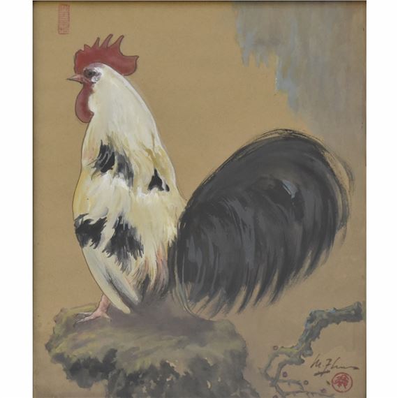 Crane Beneath the Pine Tree - Lee Man Fong