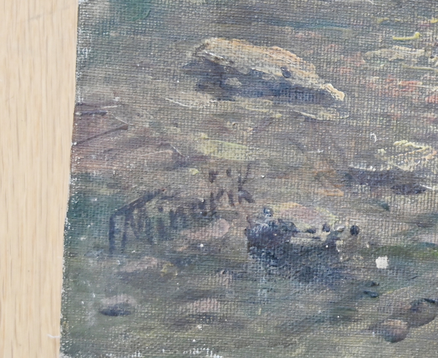 Artwork by František Minarík, romantická krajina, Made of oil on canvas