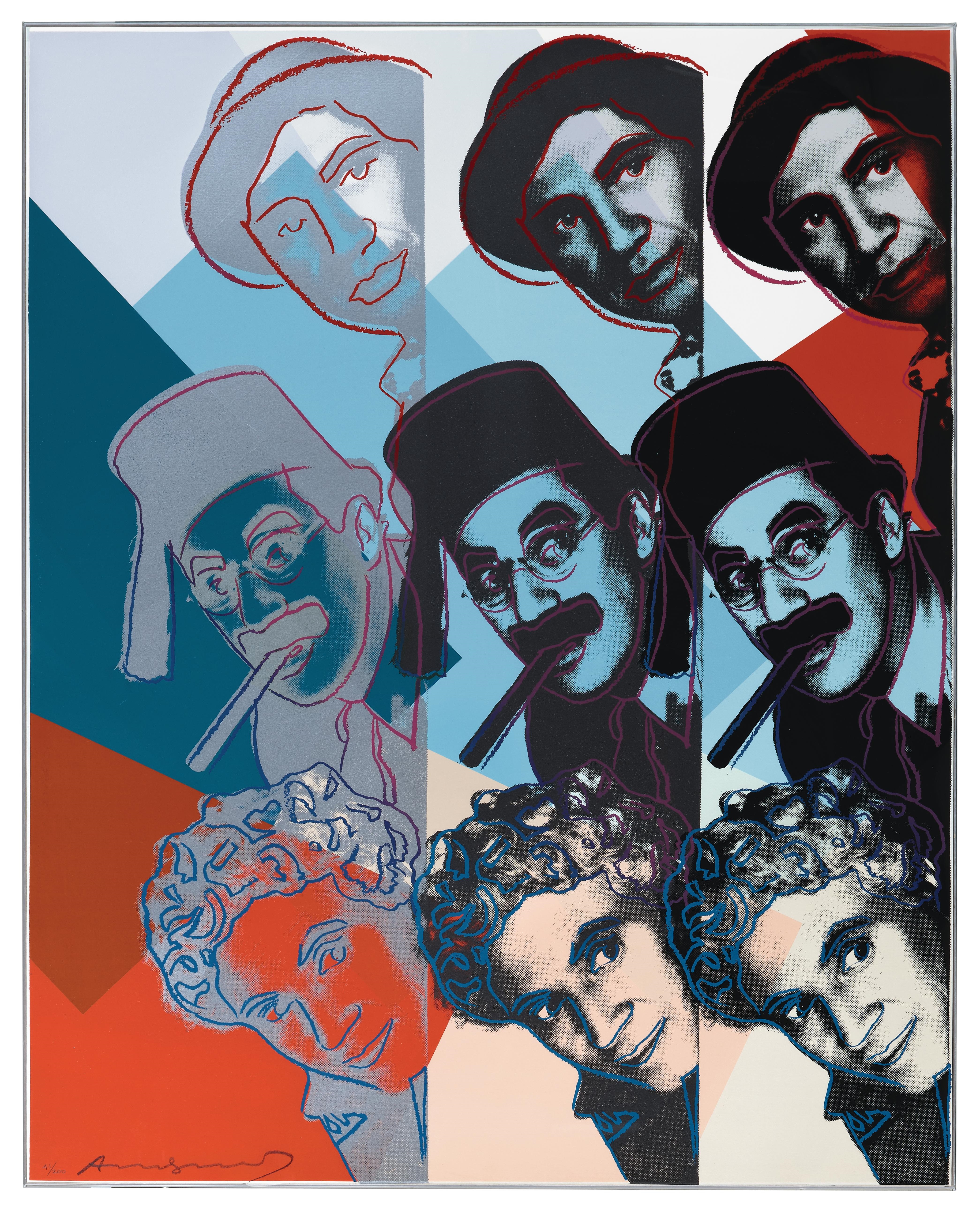 Artwork by Andy Warhol, Ten Portraits of Jews of the Twentieth Century, Made of Screenprints In Colours On Lenox Museum Board