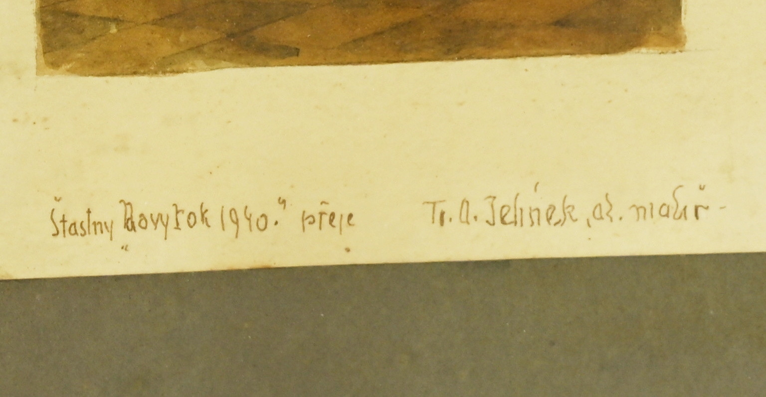 Artwork by František Antonín Jelínek, Kometa, Made of watercolor