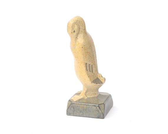 A faience statue depicting a duck - Marcel Guillard