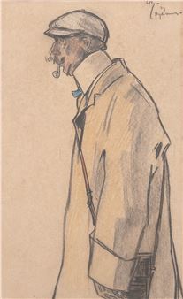 Man with pipe - Willy Sluiter