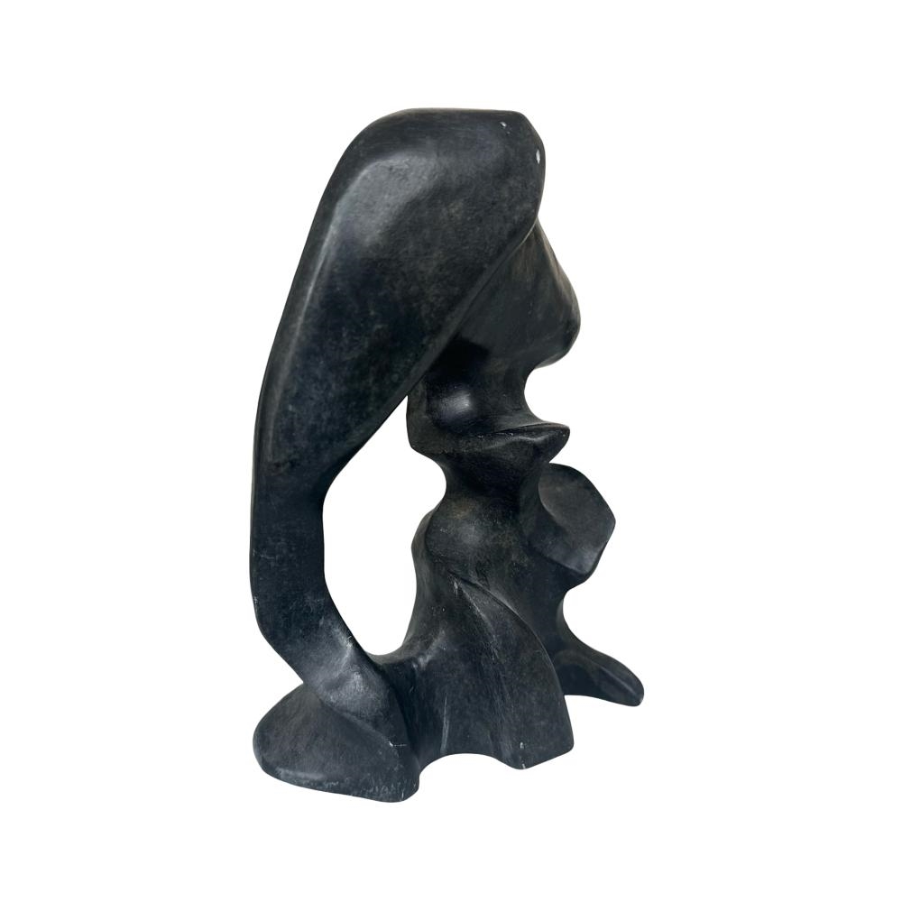 Artwork by Alex Alikashuak, Father, Made of Serpentine Stone