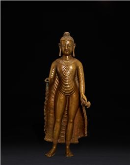 A large figure of Shakyamuni Buddha - Kashmir Shcool, 10th Century
