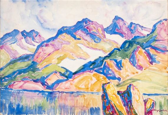 Untitled (Mountain Lake - Birger Sandzén