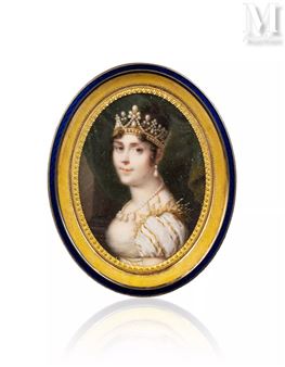 L’impératrice Joséphine parée de perles, en buste - Daniel Saint