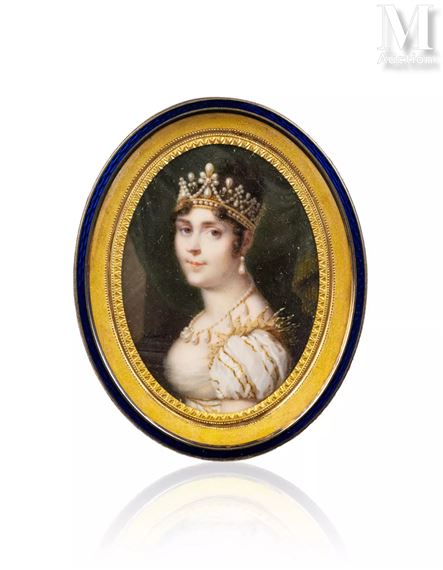 L’impératrice Joséphine parée de perles, en buste - Daniel Saint