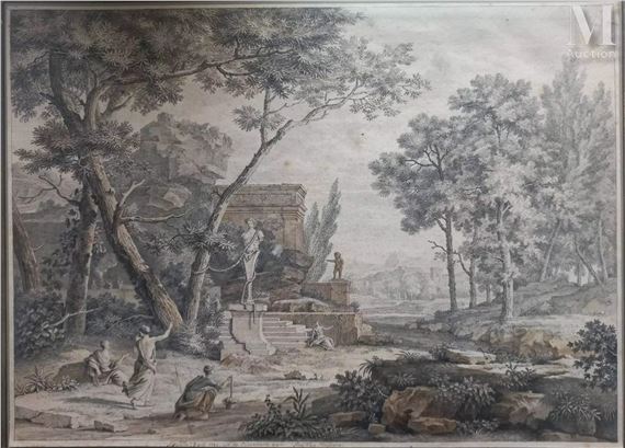 Femmes apportant des offrandes - Jan van Huysum