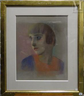 Portrait de femme - Charles-Adolphe Bischoff