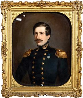 Portrait d’un officier décoré de la médaille d’argent de la Valeur Militaire du Royaume d’Italie - Durand, Louis