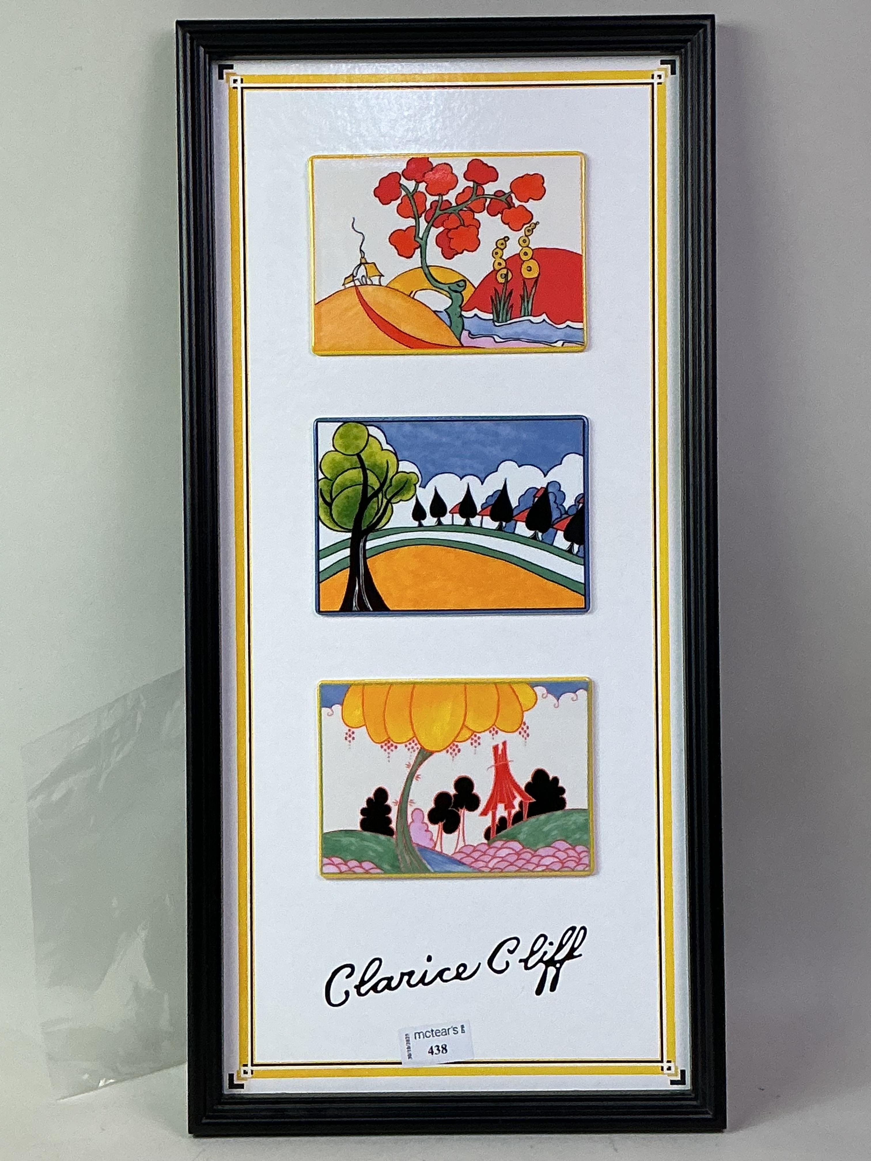 Clarice Cliff | REPRODUCTION CLARICE CLIFF PLAQUE DISPLAY | MutualArt