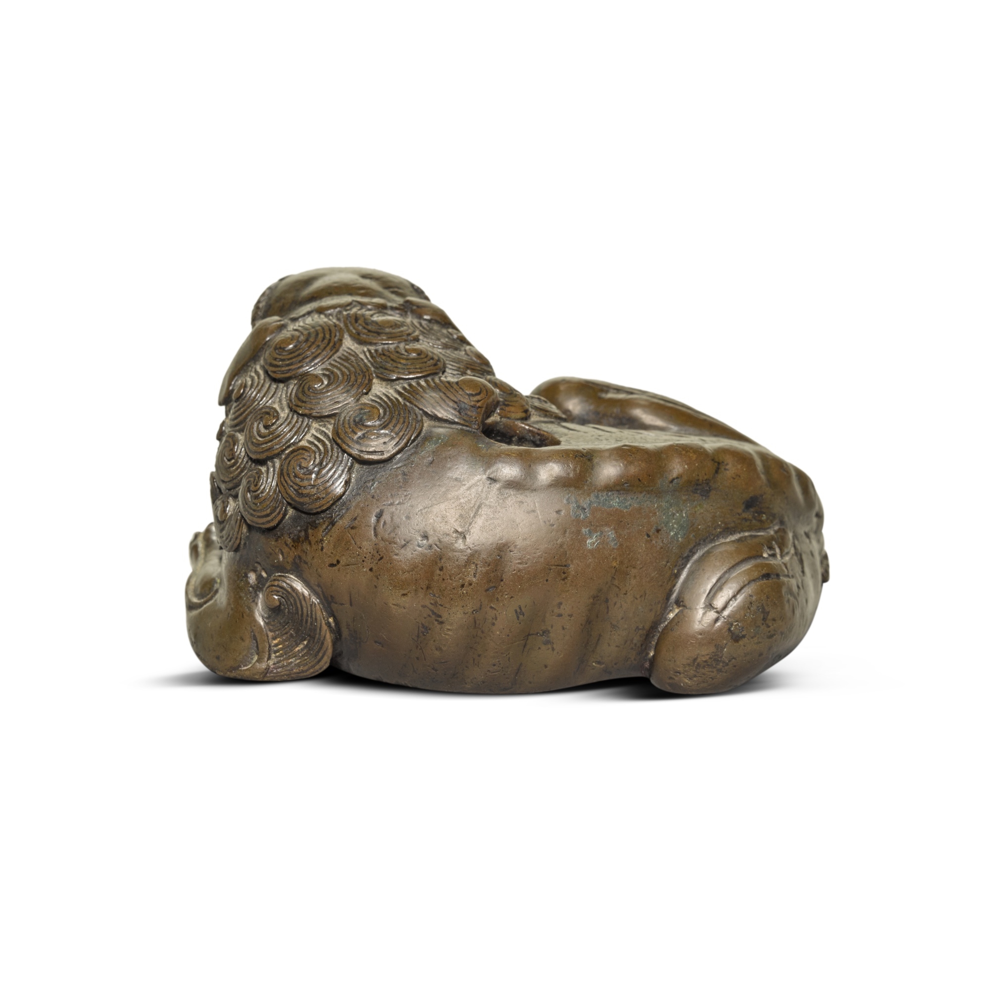 Artwork by Chinese School, A 'lion' water dropper, Made of Bronze