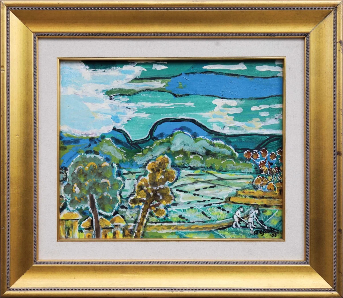 Arie Smit | Landscape with Wet Rice Fields (2006) | MutualArt