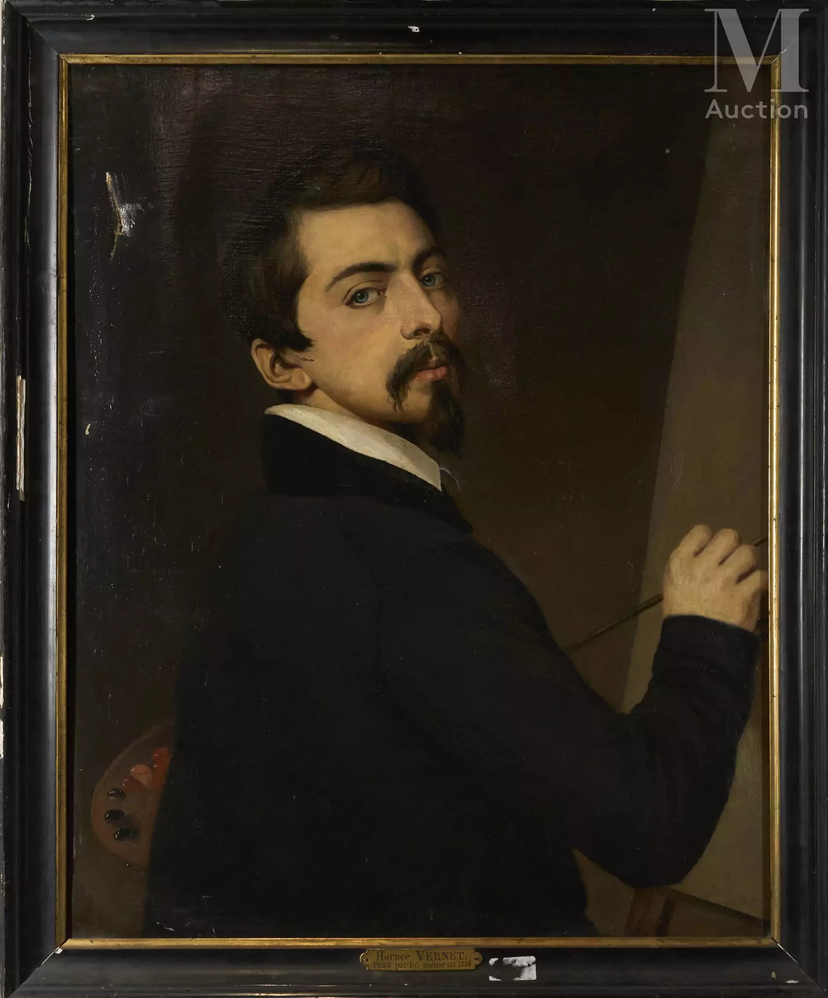 Artwork by Horace Vernet, L'artiste, Made of oil on canvas