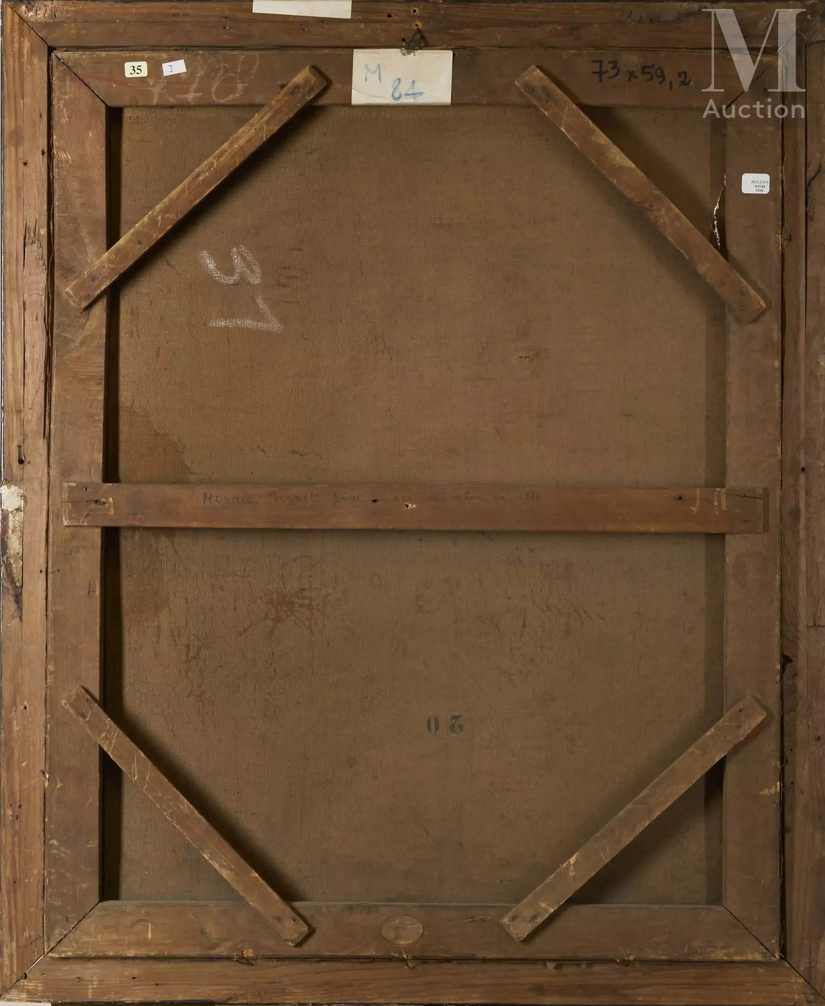 Artwork by Horace Vernet, L'artiste, Made of oil on canvas