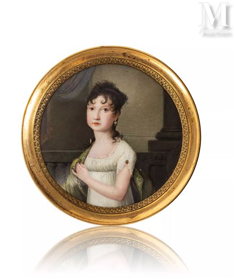 Portrait de Maria Carlotta Luisa La Grua Godoy de Branciforte à l'âge de dix ans - Francesco Nicke