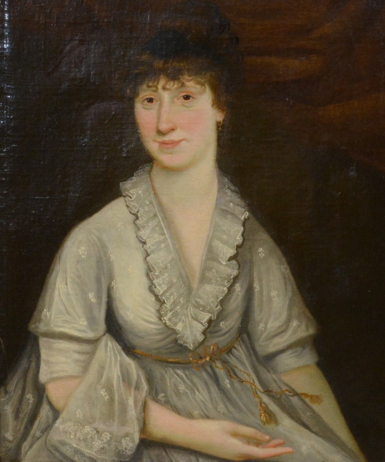 Artwork by English School, pair of portraits, William and Jane Wright Tibbits, Made of Oil On Canvas