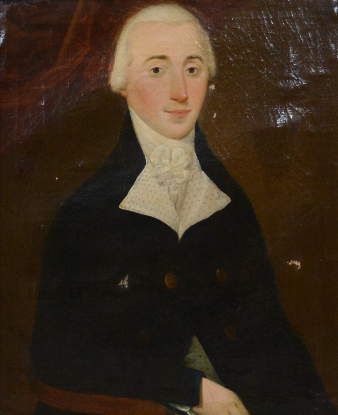 Artwork by English School, pair of portraits, William and Jane Wright Tibbits, Made of Oil On Canvas