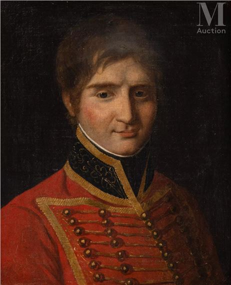 Portrait d’un jeune officier du 6e ou du 9e régiment de hussards de la Garde impériale - Jacques-Louis David
