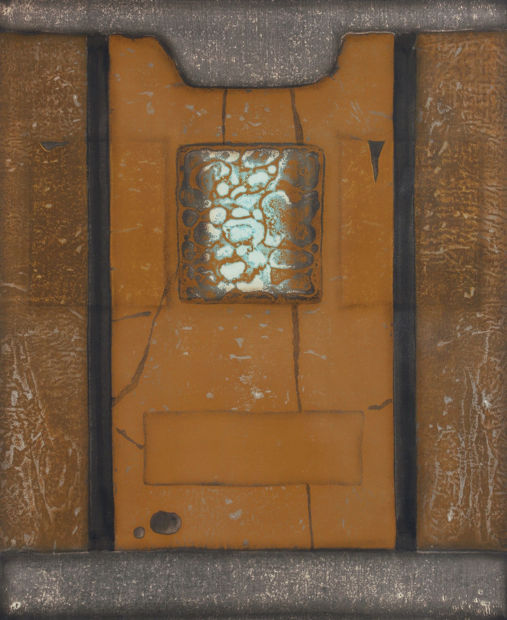 Artwork by Hiroyuki Tajima, Yellow Remembrance A, Made of Woodblock Print In Colors