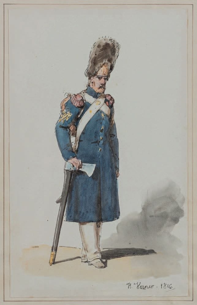 Artwork by Horace Vernet, Untitled, Made of Pen, Black Ink And Watercolor