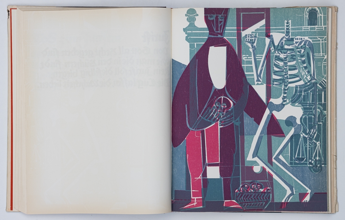 Artwork by HAP  Grieshaber, Totentanz von Basel, Made of color woodcut