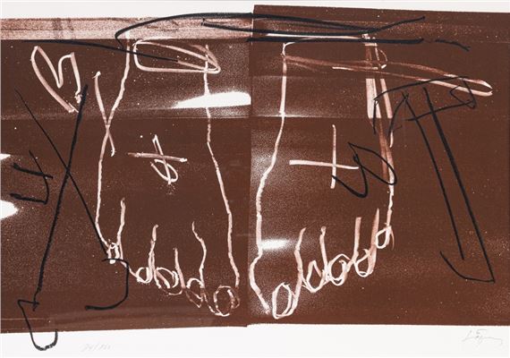 Zwei Füße - Antoni Tàpies